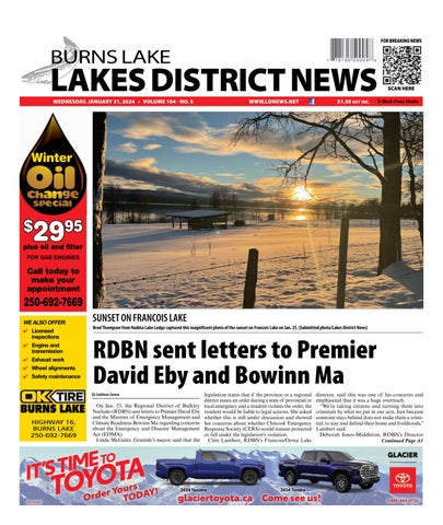 Burns Lake Lakes District News, January 31, 2024